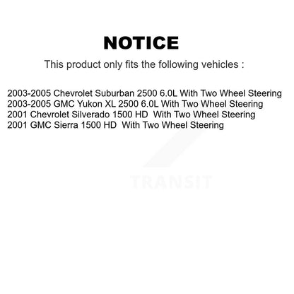 [Arrière] Disque et plaquette de frein pour Chevrolet GMC Silverado 1500 K8C-104383
