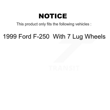 [Arrière] Disque et plaquette de frein pour Ford F-250 With 7 Lug Wheels K8C-104400