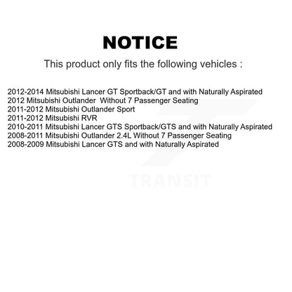 [Arrière] Disque et plaquette de frein pour Mitsubishi Lancer Outlander K8C-104405