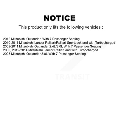 [Arrière] Disque et plaquette de frein pour Mitsubishi Lancer Outlander K8C-104410