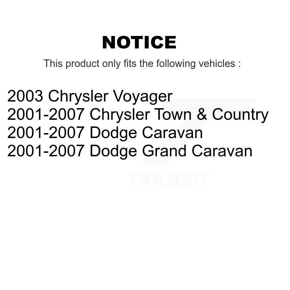 [Arrière] Disque et plaquette de frein pour Dodge Grand Caravan Chrysler K8C-104417