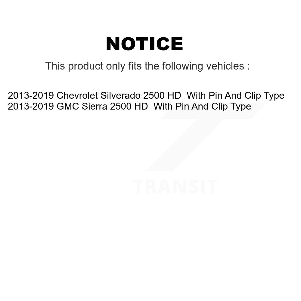 [Arrière] Disque et plaquette de frein pour GMC Sierra 2500 HD Chevrolet K8C-104421