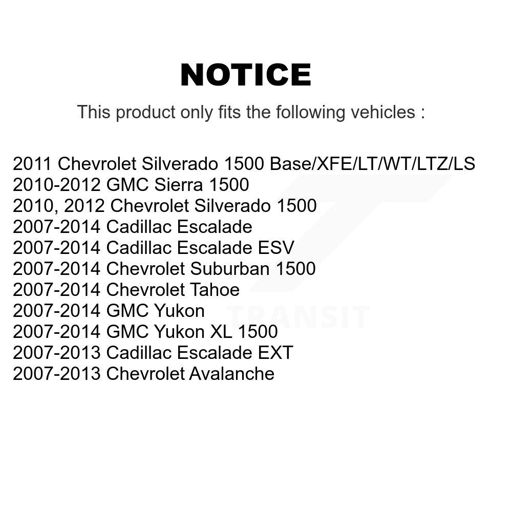 [Arrière] Disque et plaquette de frein pour Chevrolet GMC Sierra 1500 XL K8C-104457