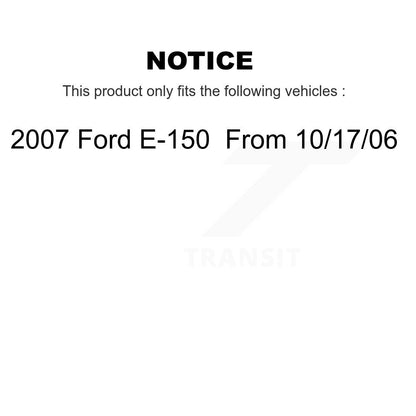 [Arrière] Disque et plaquette de frein pour 07 Ford E-150 From 10 17 06 K8C-104516