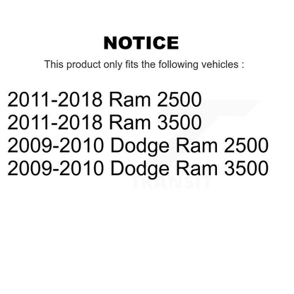 [Arrière] Disque et plaquette de frein pour Ram 3500 2500 Dodge K8C-104520