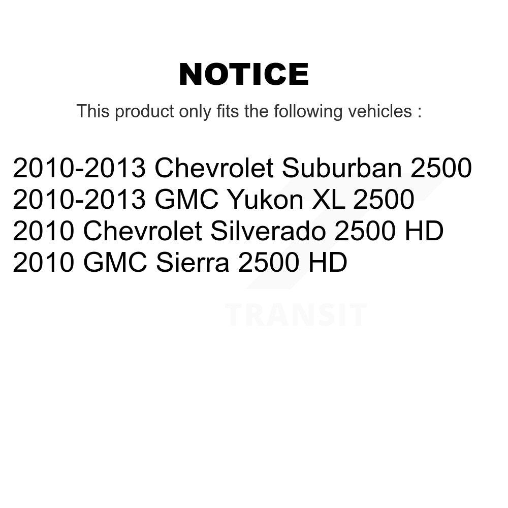 [Arrière] Disque et plaquette de frein pour Chevrolet GMC Silverado 2500 K8C-104521