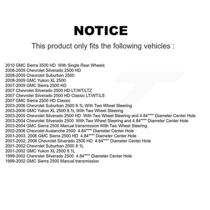 [Arrière] Disque et plaquette de frein pour Chevrolet Silverado 2500 HD K8C-104525
