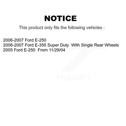 [Arrière] Disque et plaquette de frein pour Ford E-350 Super Duty E-250 K8C-104531