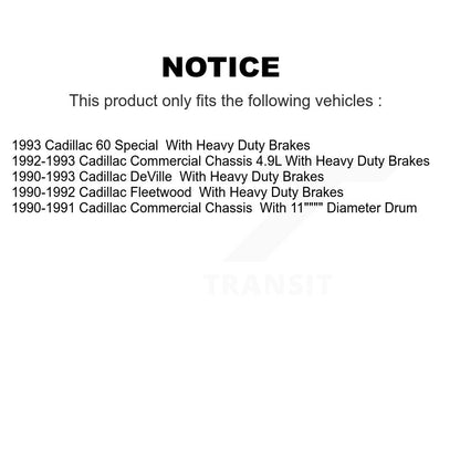 [Avant] Kit de Disque et plaquette (semi-métallique) de frein pour Cadillac DeVille Fleetwood 60 Special Commercial Chassis K8F-100012