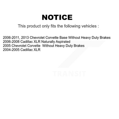 [Avant] Kit de Disque et plaquette (semi-métallique) de frein pour Chevrolet Corvette Cadillac XLR K8F-100044