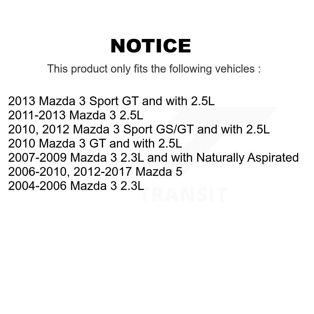 [Avant] Kit de Disque et plaquette (semi-métallique) de frein pour Mazda 3 5 Sport K8F-100407