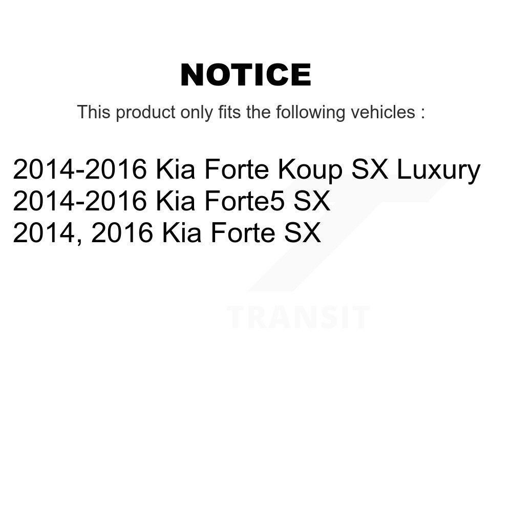 [Avant] Kit de Disque et plaquette (semi-métallique) de frein pour Kia Forte Forte5 Koup K8F-100456