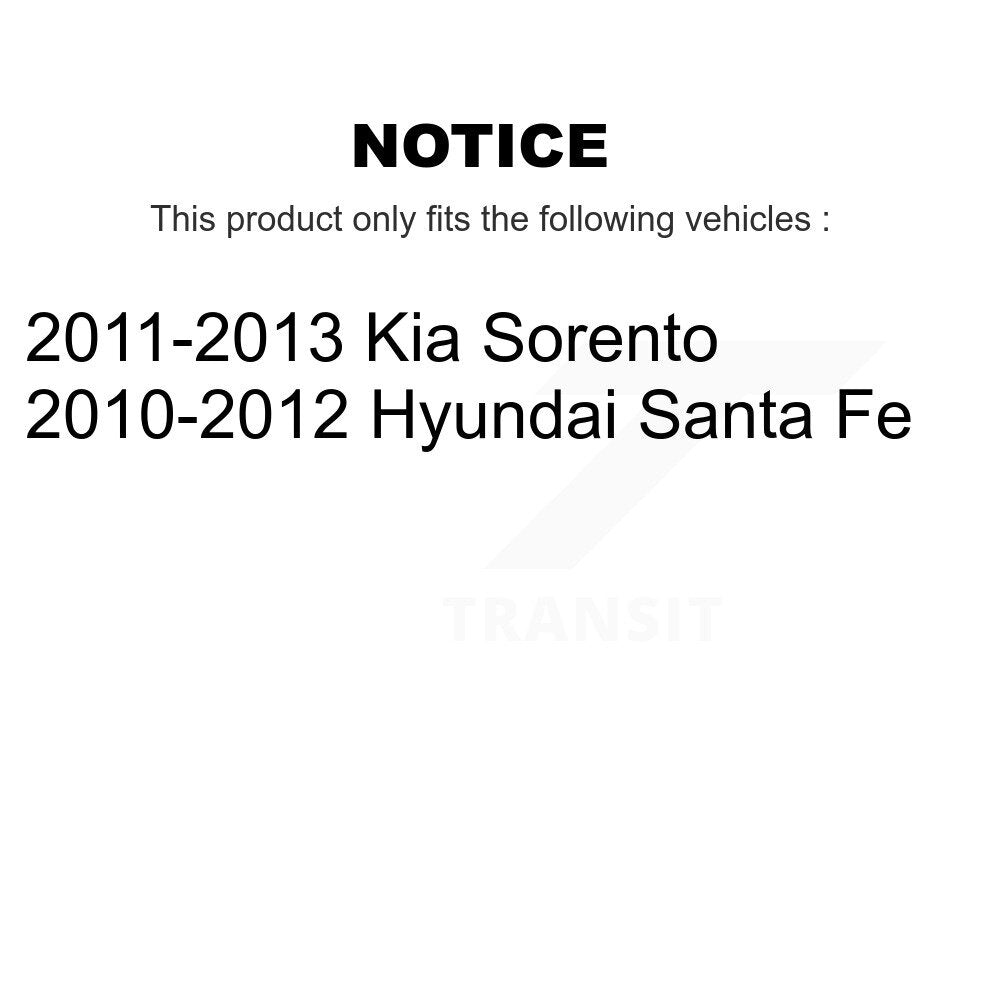 [Avant] Kit de Disque et plaquette (semi-métallique) de frein pour Kia Sorento Hyundai Santa Fe K8F-100560