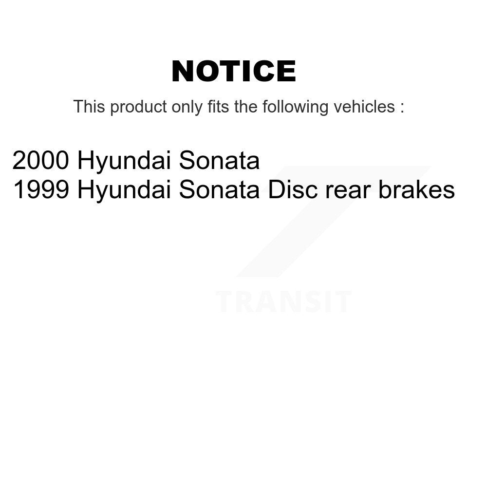 [Avant + Arrière] Kit de Disque et plaquette (semi-métallique) de frein pour Hyundai Sonata K8F-101089