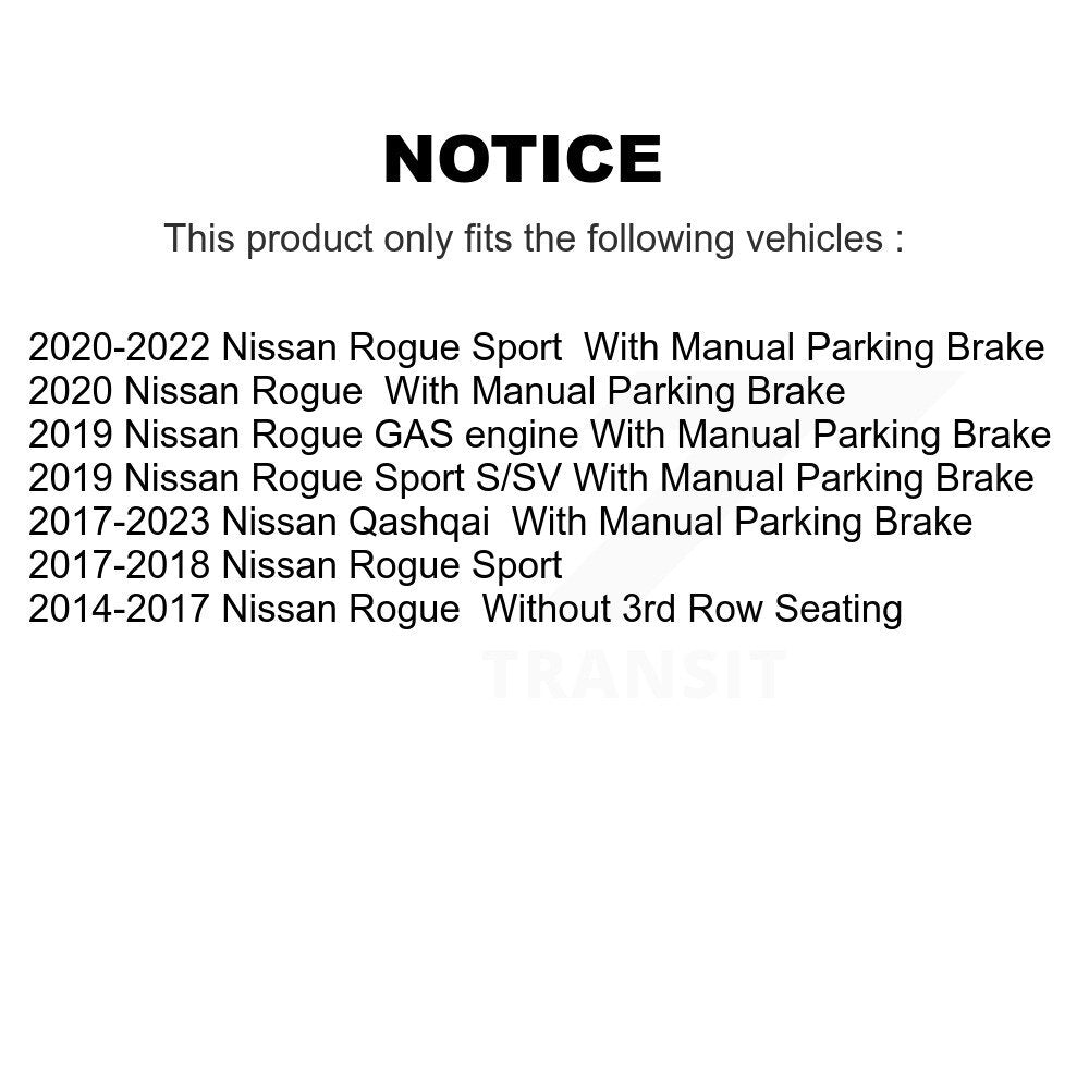[Avant + Arrière] Kit de Disque et plaquette (semi-métallique) de frein pour Nissan Rogue Sport Qashqai K8F-101474