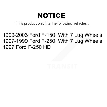 [Arrière] Kit de Disque et plaquette (semi-métallique) de frein pour Ford F-150 F-250 HD K8F-101579
