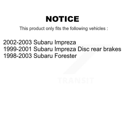 [Arrière] Kit de Disque et plaquette (semi-métallique) de frein pour Subaru Forester Impreza K8F-101688