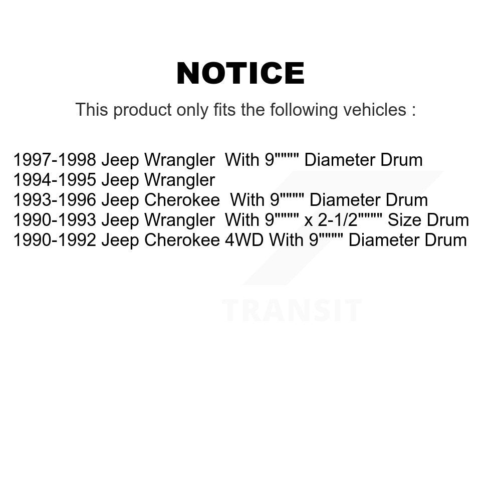 [Avant + Arrière] Kit de Disque et plaquette (semi-métallique) de frein pour Jeep Wrangler Cherokee K8F-102043
