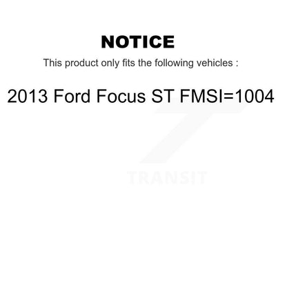 [Avant + Arrière] Kit de Disque et plaquette (semi-métallique) de frein pour 2013 Ford Focus ST FMSI=1004 K8F-102139