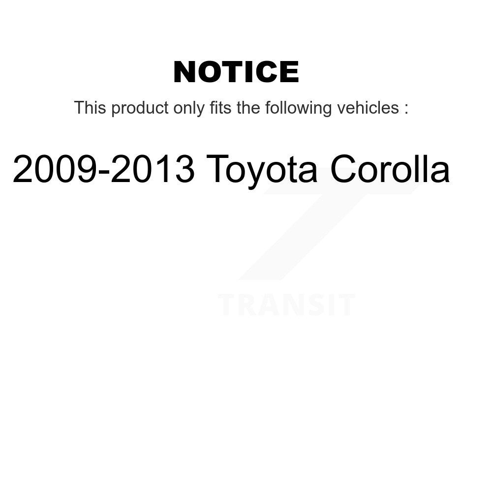 [Avant + Arrière] Kit de Disque et plaquette (semi-métallique) de frein pour 2009-2013 Toyota Corolla K8F-102214