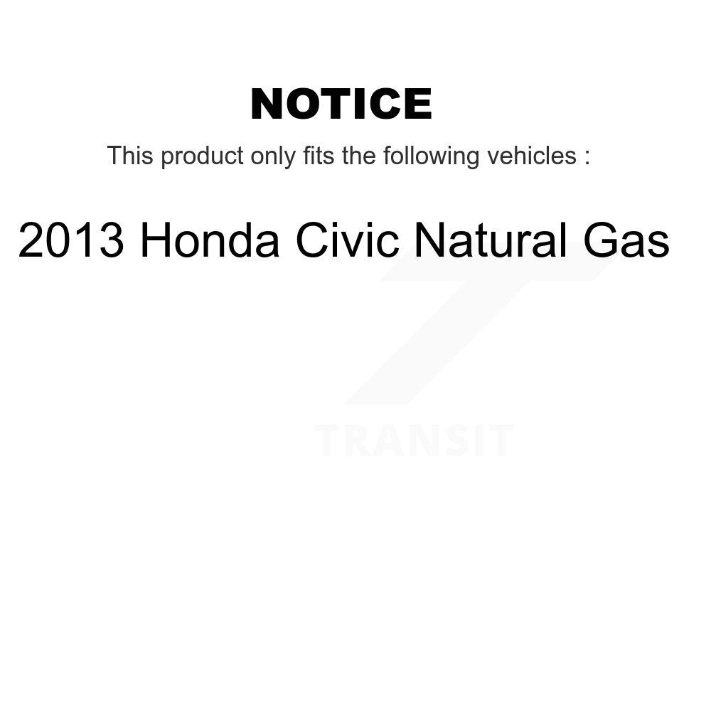[Avant + Arrière] Kit de Disque et plaquette (semi-métallique) de frein pour 2013 Honda Civic Natural Gas K8F-102216