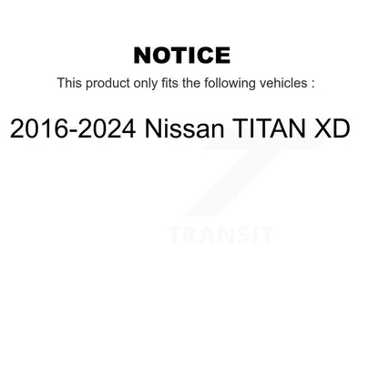 [Avant + Arrière] Kit de Disque et plaquette (semi-métallique) de frein pour 2016-2022 Nissan TITAN XD K8F-102754