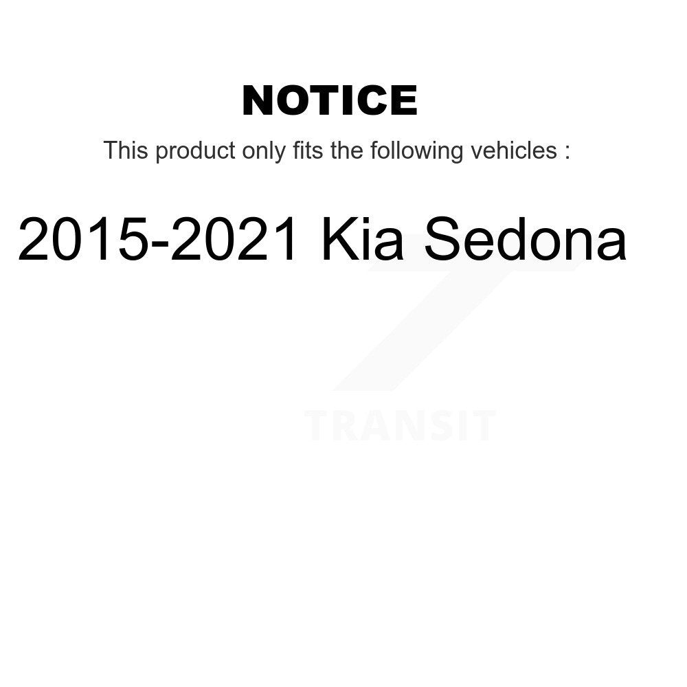 [Avant + Arrière] Kit de Disque et plaquette (semi-métallique) de frein pour 2015-2020 Kia Sedona K8F-102761