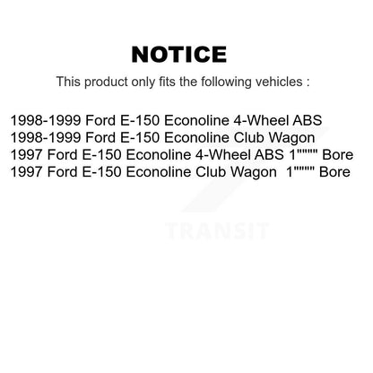 [Avant + Arrière] Kit de Disque et plaquette (semi-métallique) de frein pour Ford E-150 Econoline Club Wagon K8F-103132
