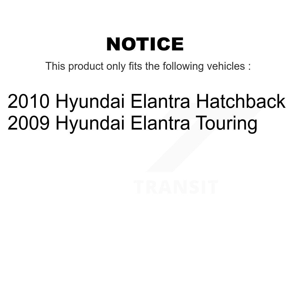 [Avant + Arrière] Kit de Disque et plaquette (semi-métallique) de frein pour 2009 Hyundai Elantra Touring K8F-103326