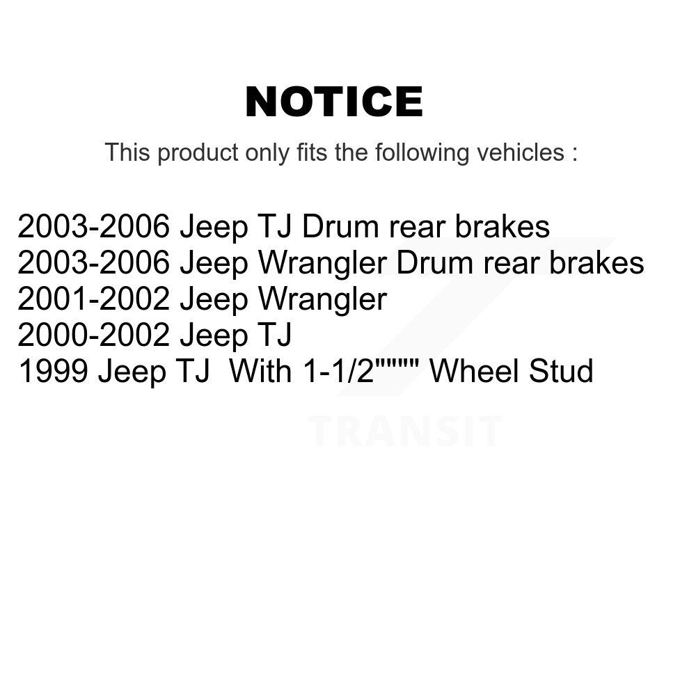 [Avant + Arrière] Kit de Disque et plaquette (semi-métallique) de frein pour Jeep Wrangler TJ K8F-103339