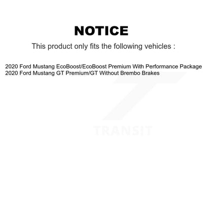 [Avant] Kit de Disque et plaquette (semi-métallique) de frein pour Ford Mustang K8F-103435