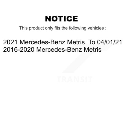 [Avant + Arrière] Kit de Disque et plaquette (semi-métallique) de frein pour 2016-2020 Mercedes-Benz Metris K8F-103509