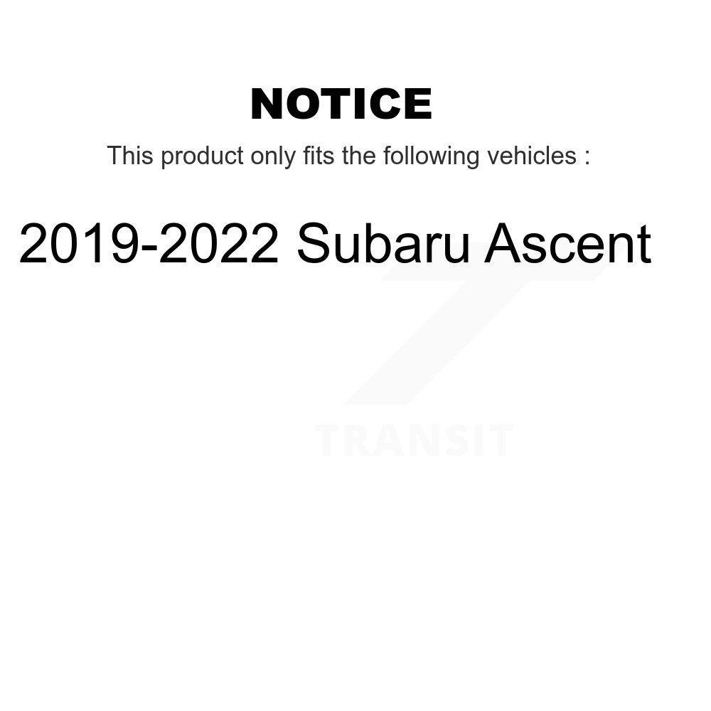 [Avant + Arrière] Kit de Disque et plaquette (semi-métallique) de frein pour 2019-2022 Subaru Ascent K8F-103666