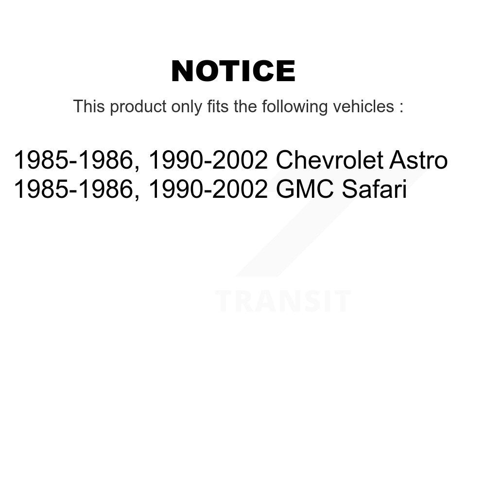 [Arrière] Kit de Tambour de frein pour Chevrolet Astro GMC Safari K8N-100057