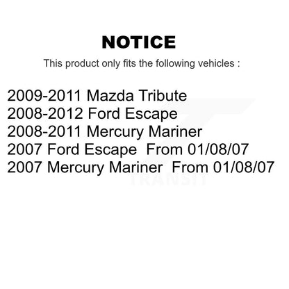[Arrière] Kit de Tambour de frein pour Ford Escape Mercury Mariner Mazda Tribute K8N-100218