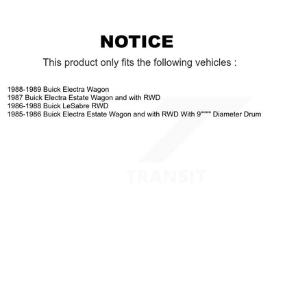 [Arrière] Kit de Tambour de frein pour Buick Electra LeSabre K8N-100271