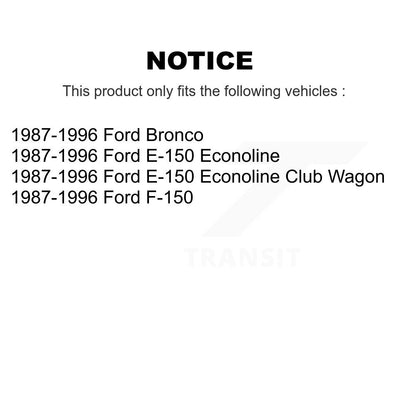 [Arrière] Kit de Tambour de frein pour 1987-1996 Ford F-150 Bronco E-150 Econoline Club Wagon K8N-100281