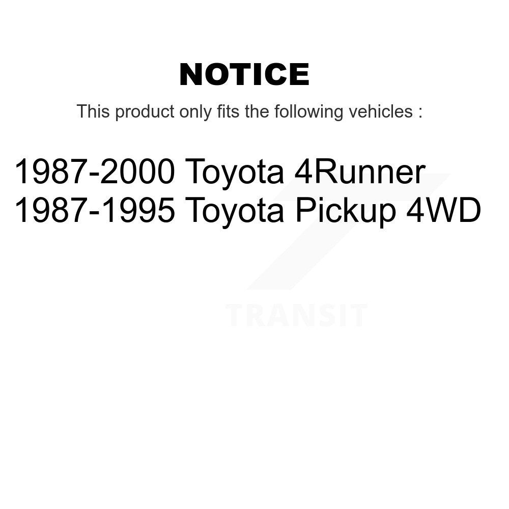 [Arrière] Kit de Tambour de frein pour Toyota 4Runner Pickup K8N-100303