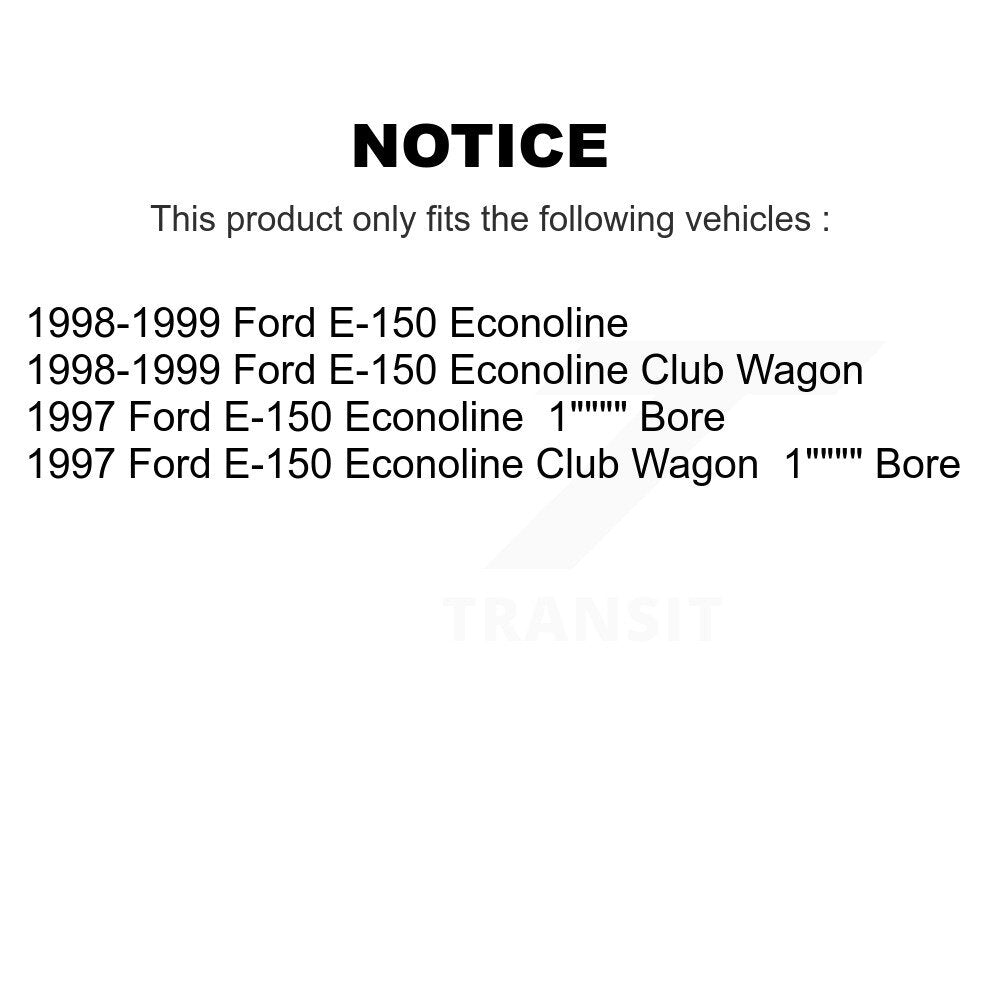 [Arrière] Kit de Tambour de frein pour Ford E-150 Econoline Club Wagon K8N-100473