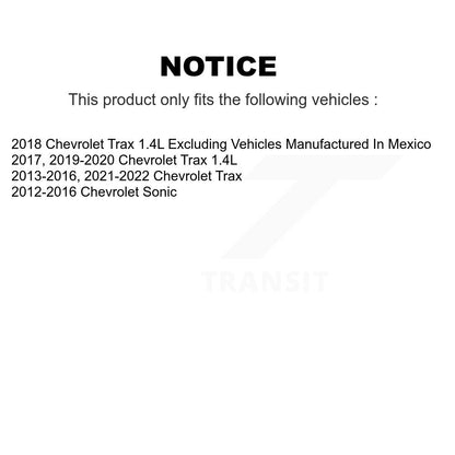 [Arrière] Kit de Tambour de frein pour Chevrolet Trax Sonic K8N-100636