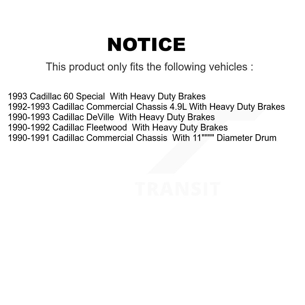 [Avant] Kit de Disque et plaquette (semi-métallique) de frein pour Cadillac DeVille Fleetwood 60 Special Commercial Chassis K8S-100014