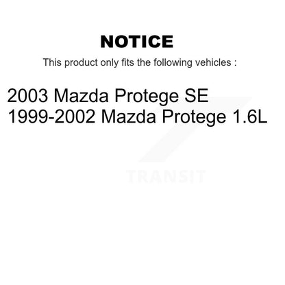 [Avant] Kit de Disque et plaquette (semi-métallique) de frein pour Mazda Protege K8S-100094