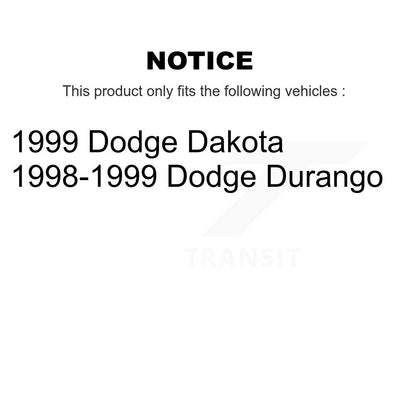 [Avant] Kit de Disque et plaquette (semi-métallique) de frein pour Dodge Durango Dakota K8S-100193