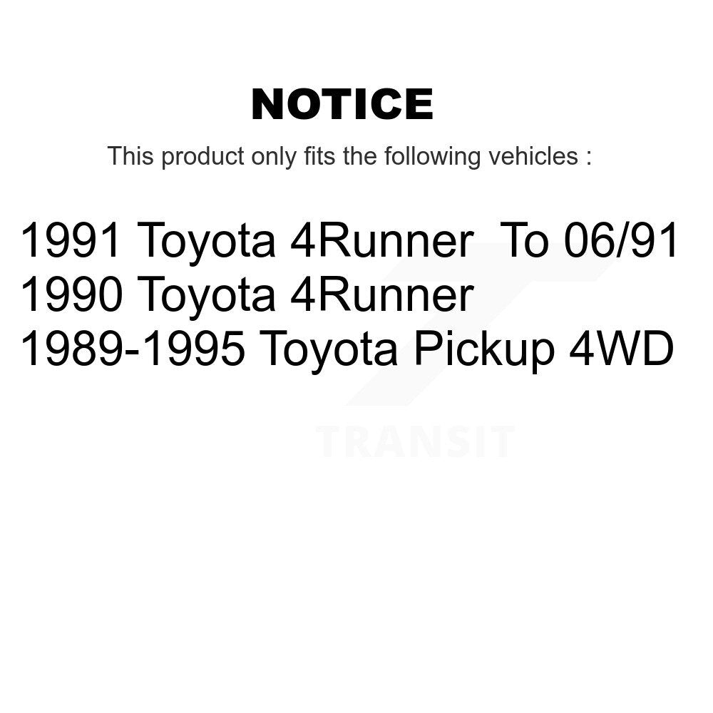 [Avant] Kit de Disque et plaquette (semi-métallique) de frein pour Toyota Pickup 4Runner K8S-100253