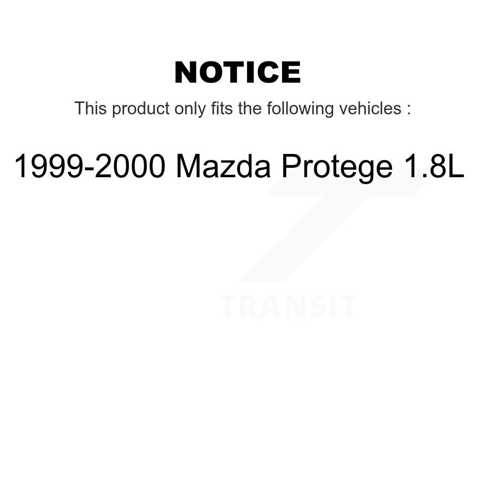 [Avant] Kit de Disque et plaquette (semi-métallique) de frein pour 1999-2000 Mazda Protege 1.8L K8S-100345