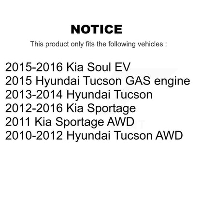[Avant] Kit de Disque et plaquette (semi-métallique) de frein pour Hyundai Tucson Kia Sportage Soul EV K8S-100485