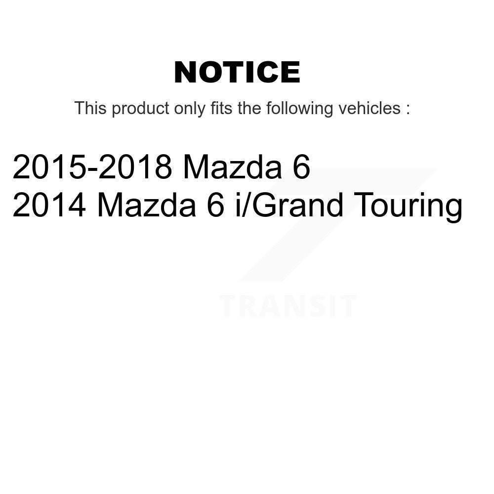 [Avant] Kit de Disque et plaquette (semi-métallique) de frein pour Mazda 6 K8S-100636