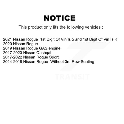 [Avant] Kit de Disque et plaquette (semi-métallique) de frein pour Nissan Rogue Sport Qashqai K8S-100659