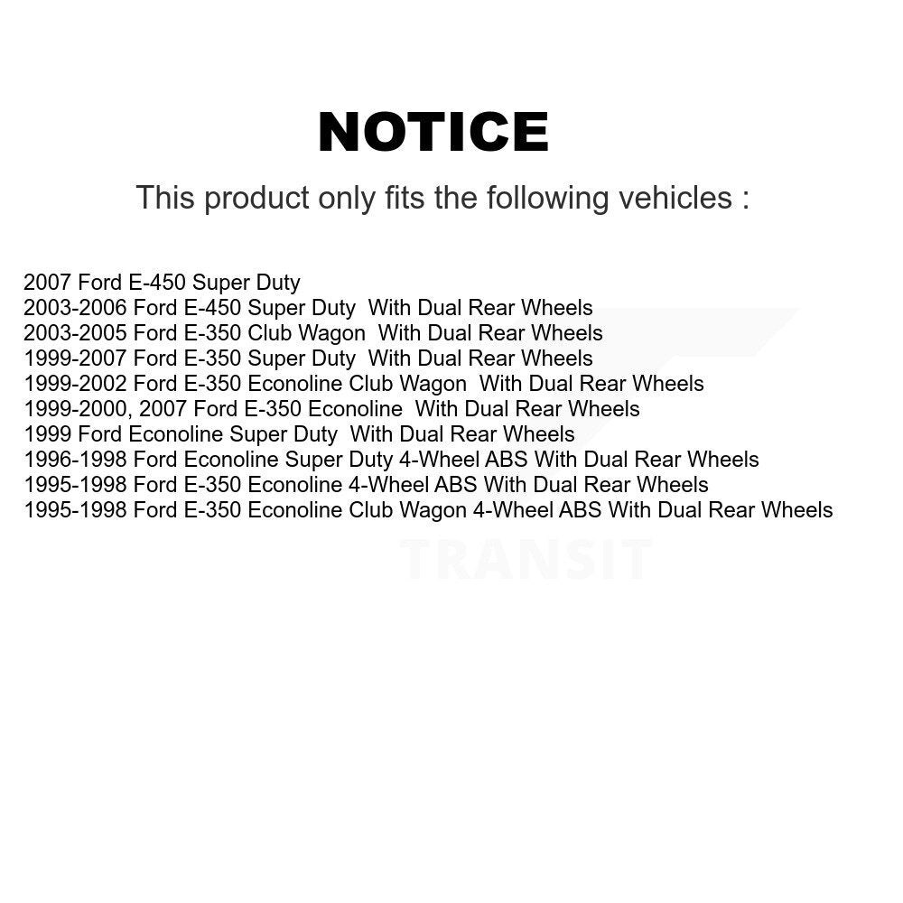 [Avant] Kit de Disque et plaquette (semi-métallique) de frein pour Ford E-350 Super Duty Econoline Club Wagon E-450 K8S-100702