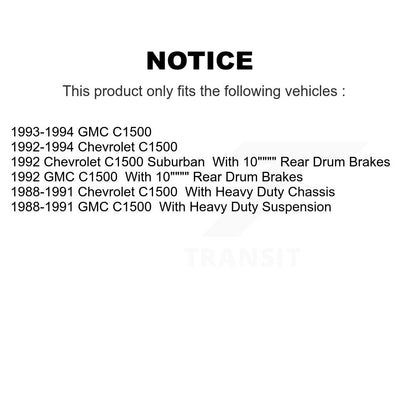 [Avant] Kit de Disque et plaquette (semi-métallique) de frein pour C1500 Chevrolet GMC Suburban K8S-100744
